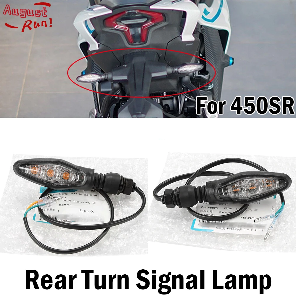 For CFMOTO 450SR CF400-6 SR450 450 SR Motorcycle LED Rear Turn Signals Short Turn Signal Lights Indicator Blinkers Flashers