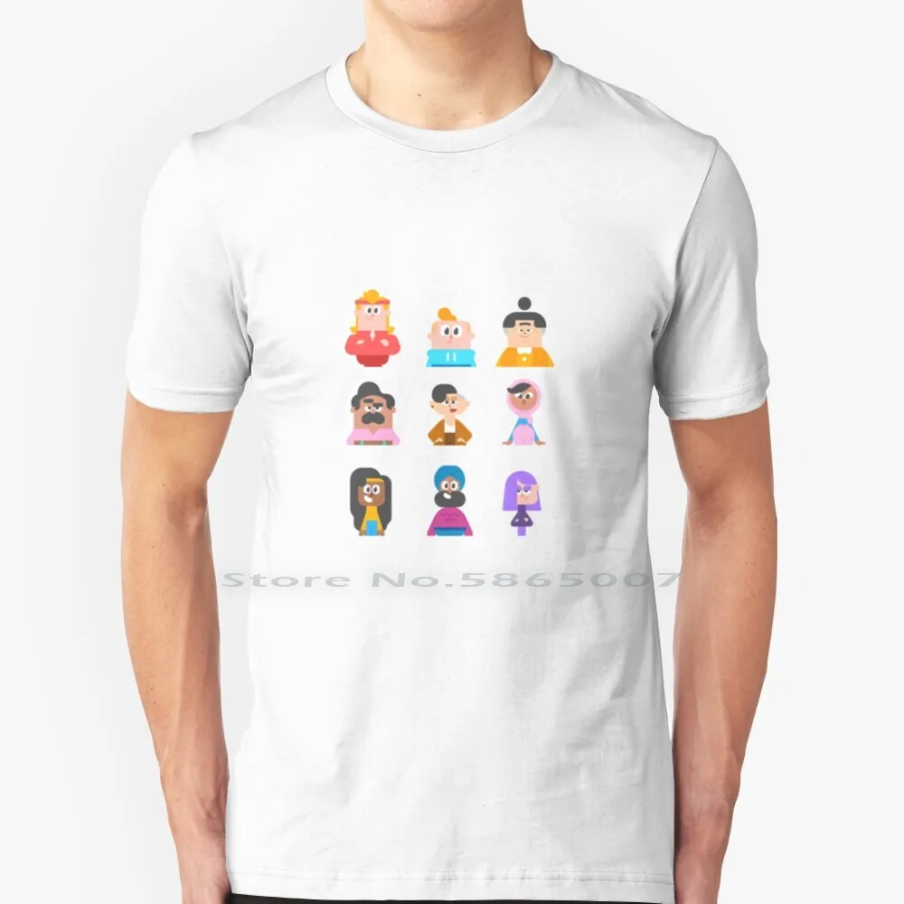 Duolingo Characters 100% Cotton T Shirt Duolingo Characters Cute Duolingo Duo Characters Language Learning Languages Polyglot