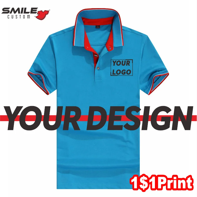 Summer Men's Quality Polo Custom Print Logo Fashion Golf Short Sleeve Lapel Top Design Embroidery Branded Casual Men's Clothing