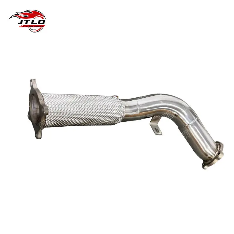 High Flow Turbo Back Performance Stainless Steel Exhaust Downpipe Audi A4 A5 Q5 B8 2.0T Compatible