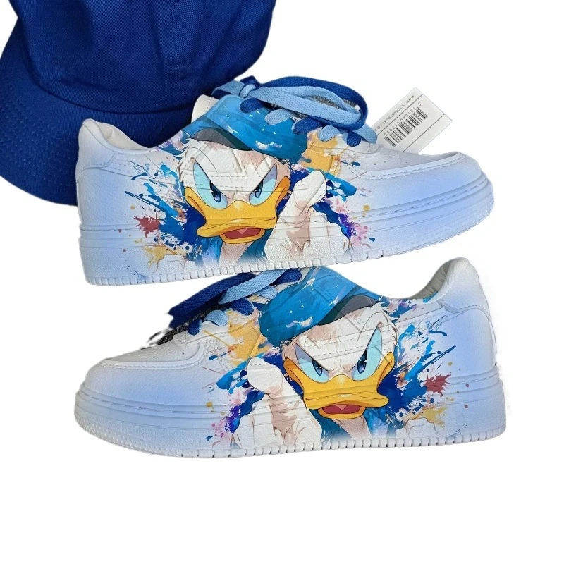 

New Disney cartoon women princess Donald duck cute Casual shoes non-slip soft bottom sports shoes for girl gift