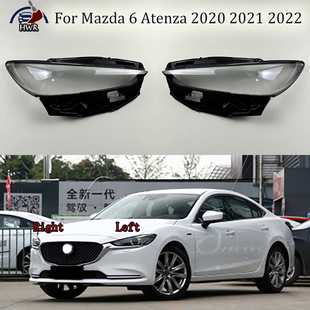 

Car Front Headlight Cover Headlamp Lampshade Lampcover Head Lamp light Covers Lens Shell Caps For Mazda 6 Atenza 2020 2021 2022