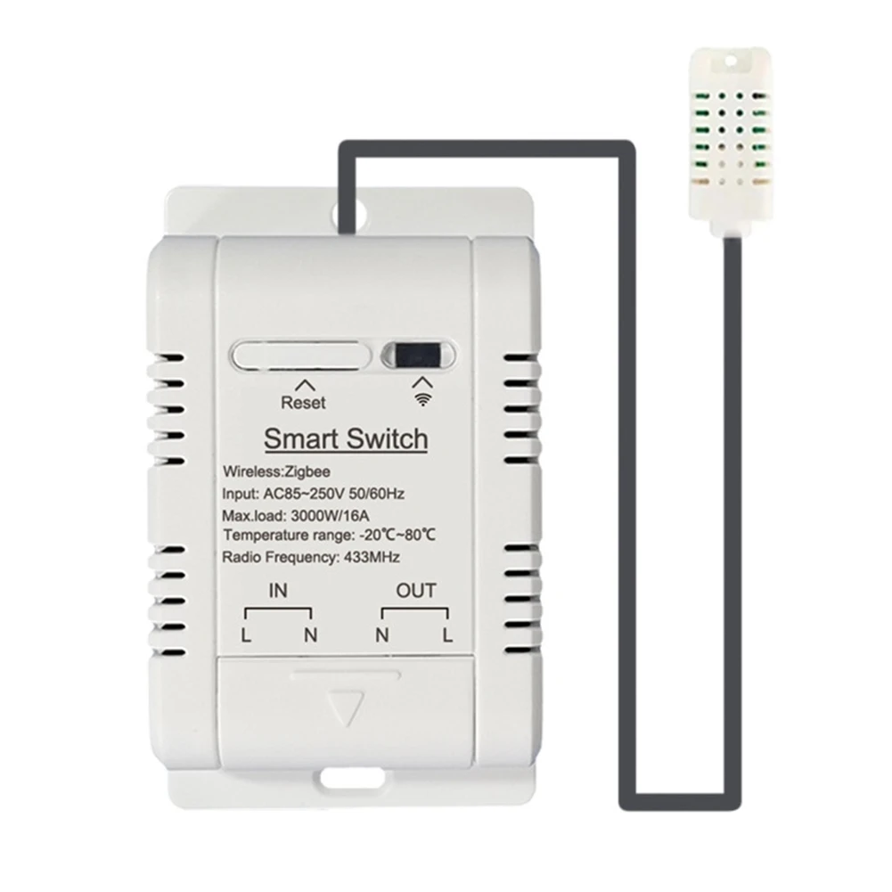 X10A Smart Wifi Temperature and Humidity Switch Smart 20AB Breaker with Work with Intelligent Thermostat
