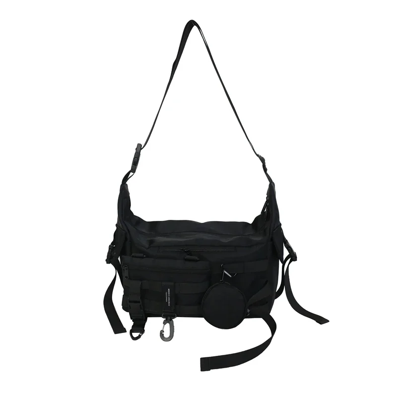 2026 Shoulder Crossbody Bag, Men's Fashion Brand Harajuku Functional Bag, Fashion Business, Student Dark Wind Work Bag
