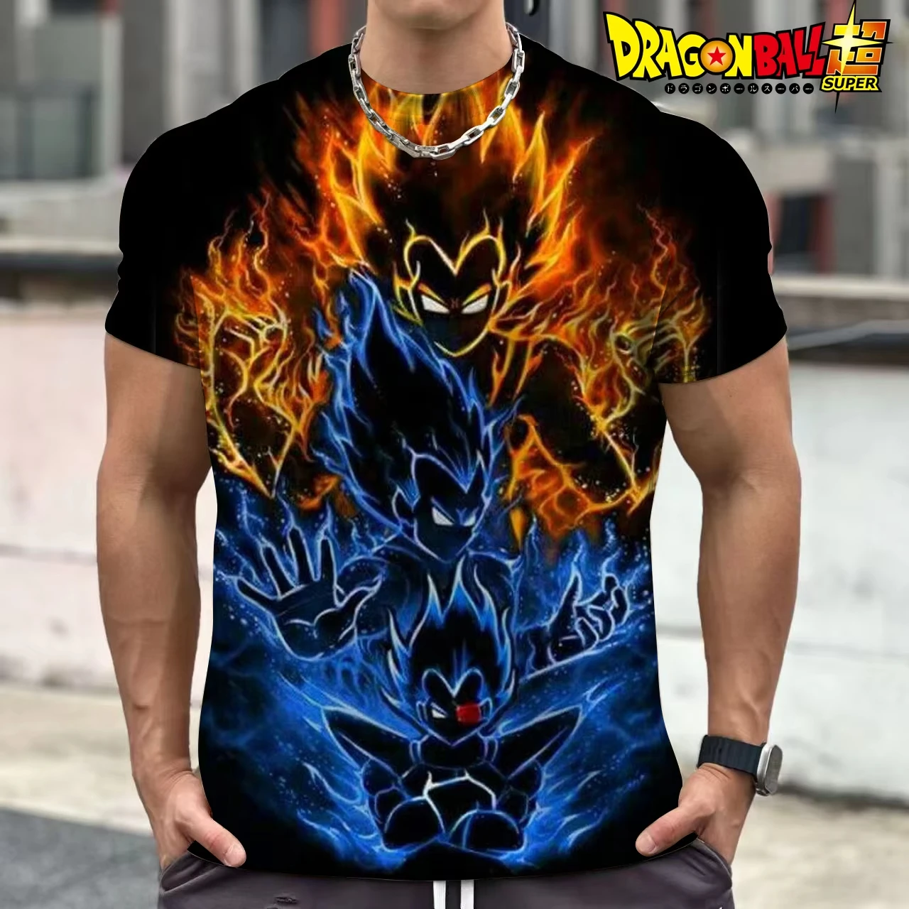 

Мужская футболка Dragon Ball Anime Super Saiyan Goku, размер 6XL, трендовая одежда Y2K, оверсайз, 2026, детские топы Vegeta
