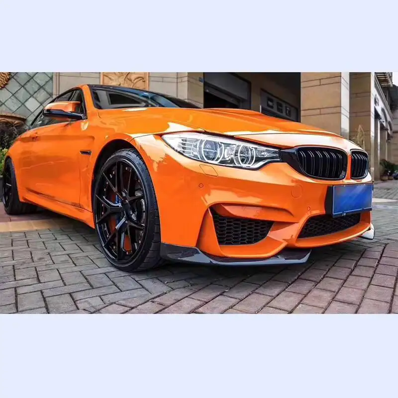 Car Front Bumper Splitters Lip Spoiler for Bmw 3 Series F30 AN M3 2012-2018 Carbon Fiber/Frp Front Air Knife Wind Knife