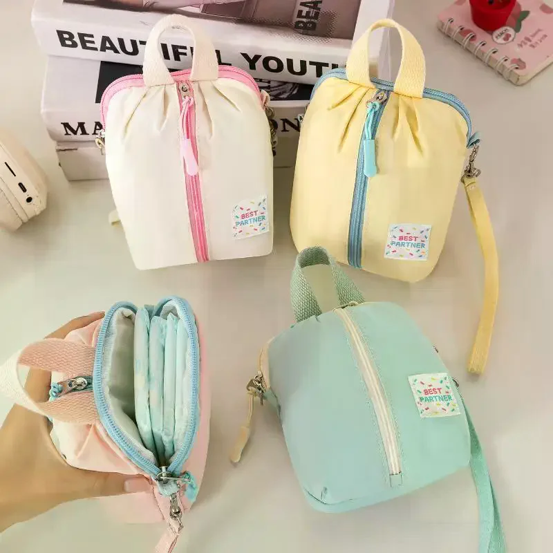 Portable Mini Sanitary Napkin Storage Bag Discreet Menstruation Towel Pouch Student Travel Monthly Period Essentials Organizer