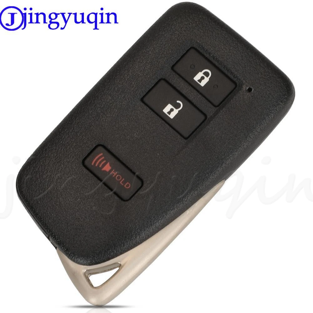 jingyuqin  2/3/4Buttons For Lexus NX GS RX IS ES GX LX RC 200 250 350 LS 450H 300H Car Smart Key Shell with small key blade