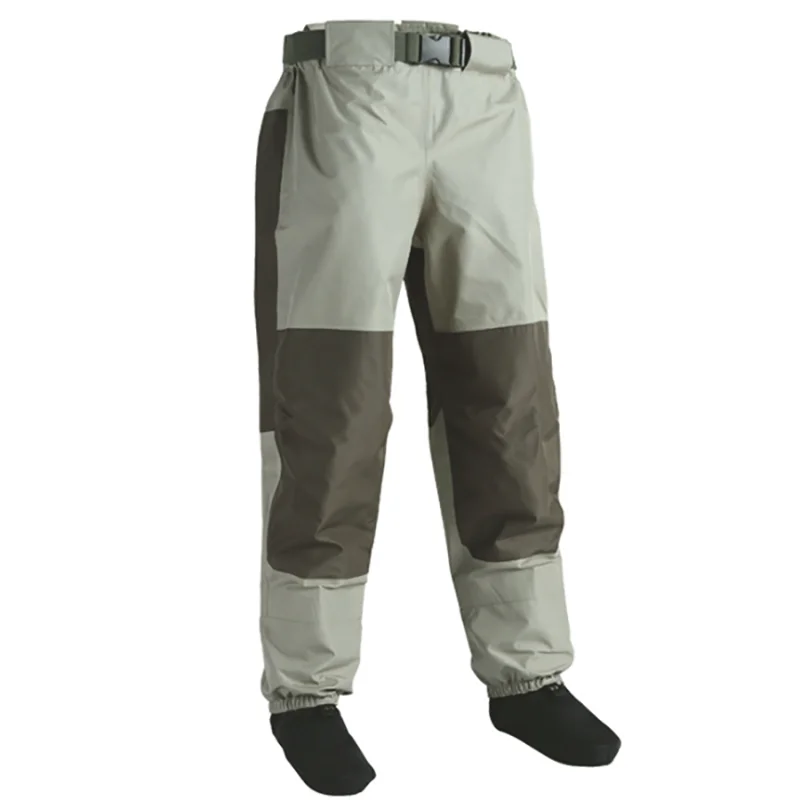 

STLF Fishing Waist Waders 3-Ply Breathable and Waterproof With Neoprene Stocking Foot Insulated Waist Waders for Duck Hunting