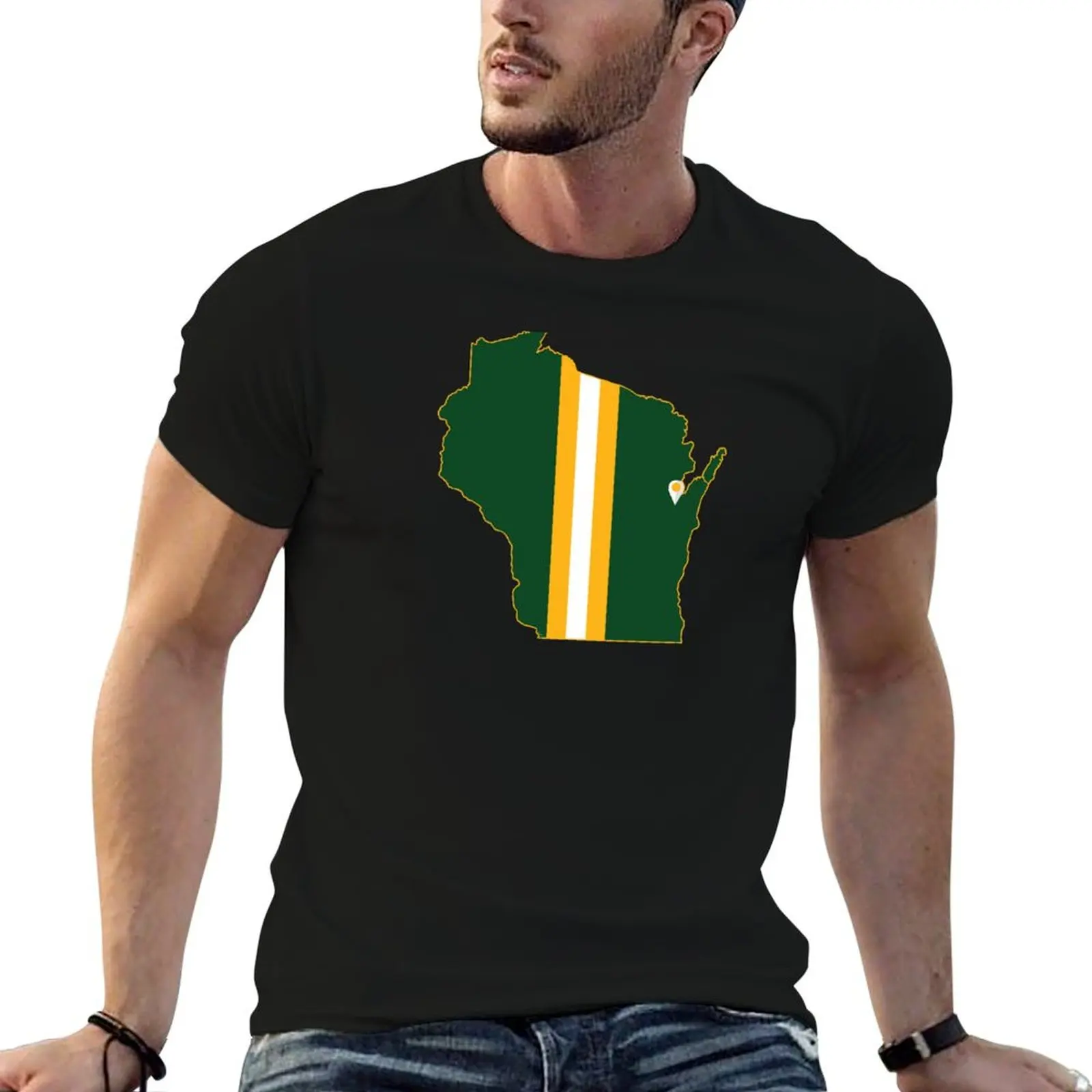 Green Bay Football T-Shirt cute clothes rapper graphic tees mens tall t shirts