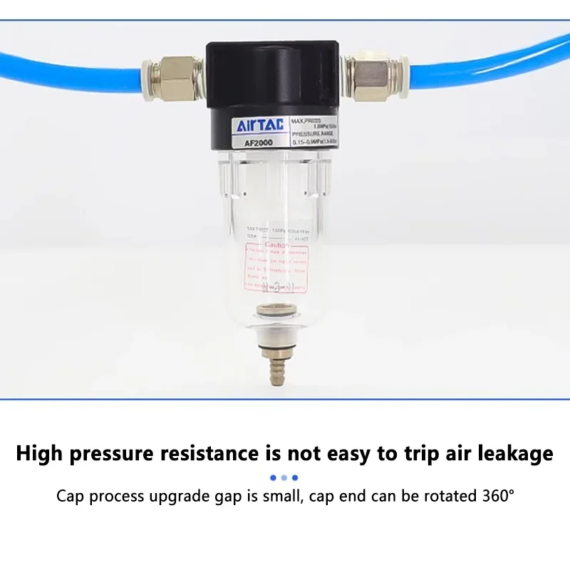 Air Source Processor AF2000 Air Oil Water Separator Compressor Spray Paint Air Gun Filter Single Component Drainage