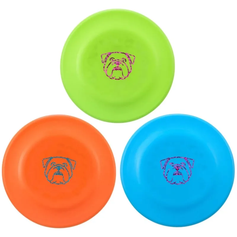 

Dog Flying Disc, 3 Pcs Competition Flyer Dog Toy, Soft Dog Flying Discs Indestructible Rubber Lightweight Flying Disc Dog Toy