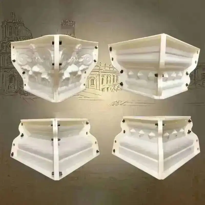 Cement Column Mold Plastic DIY Roman Household Garden Buildings for Cylindrical Square Closure European Balcony Decorative Molds