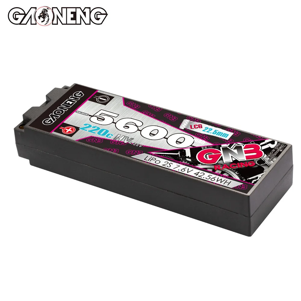 HV MAX 220c 2s 5600mAh bateria Lipo dla RC samochody wyścigowe cztery części zamienne do jazdy terenowej GNB 7.6v akumulator