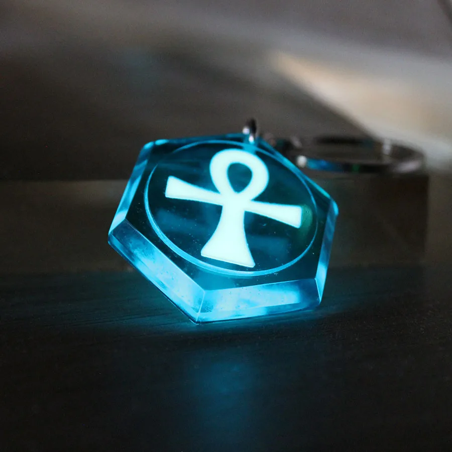 Llavero Ankh Gow In The Dark Egipto Ankh Cross Key Of Life Llaveros para mujeres/hombres