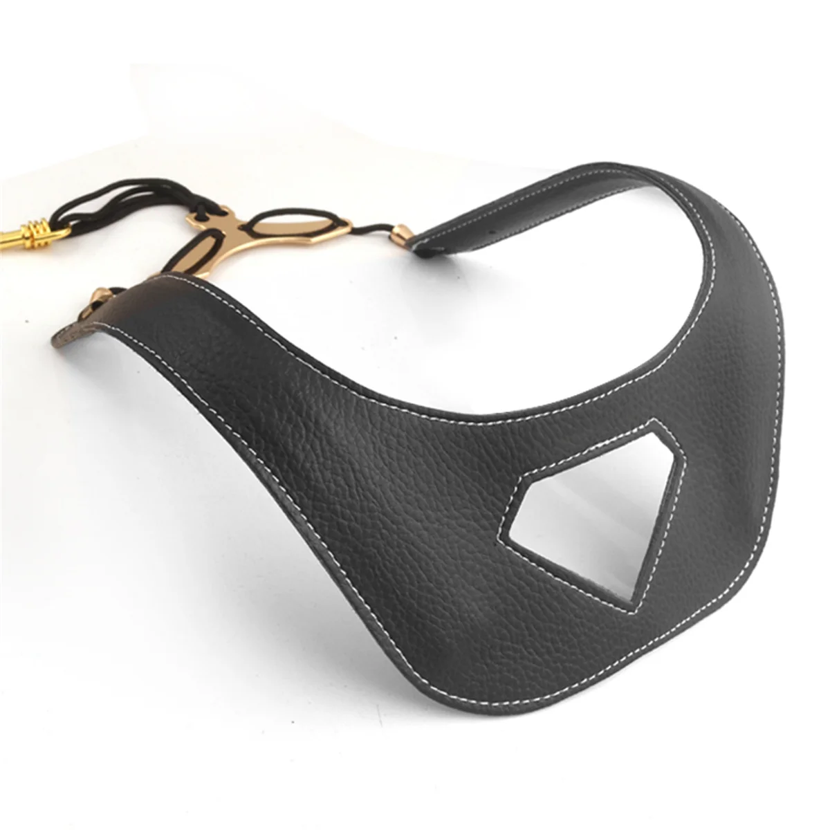 Miwayer Breathable Leather Saxophone Shoulder Harness: Contoured Design for All-Day Comfort & Neck Strain Relief