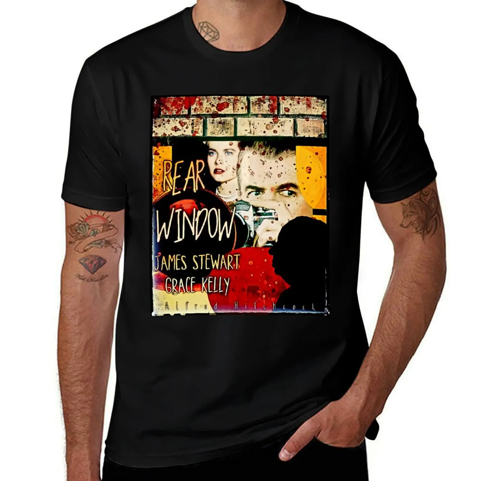 

Alfred Hitchcock Rear Window T-Shirt anime stuff summer clothes essential t shirt cheap stuff workout shirts for men