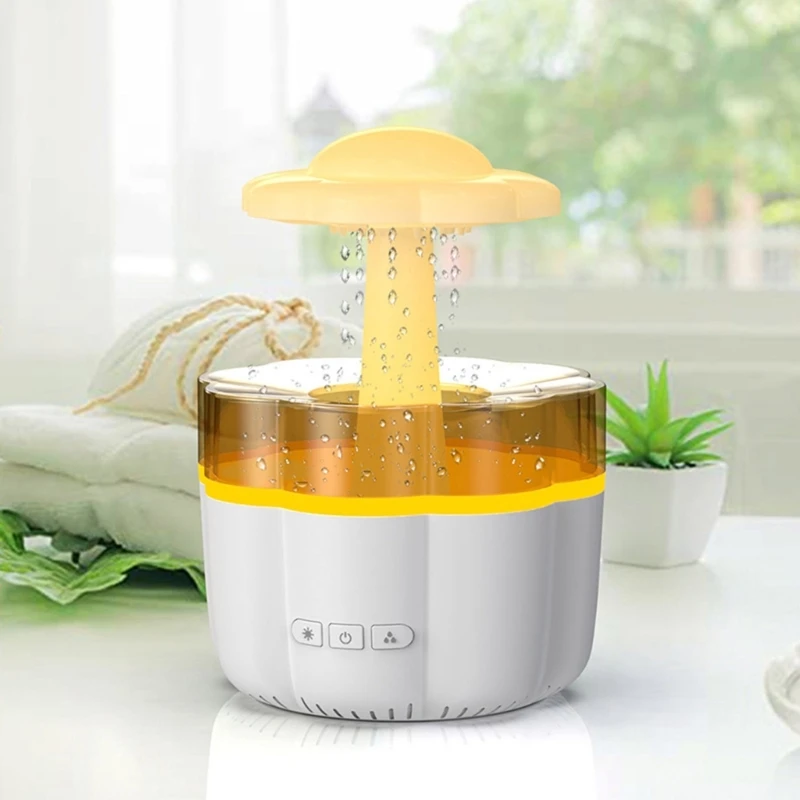 Kleine Nebel-Öl-Diffusoren, kleine Blumenform, Nebel-Luftbefeuchter, entspannender Luftbefeuchter, geeignet für Büro, Wohnzimmer