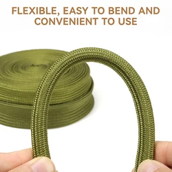 Funda trenzada para cable con cubierta expandible de poliamida