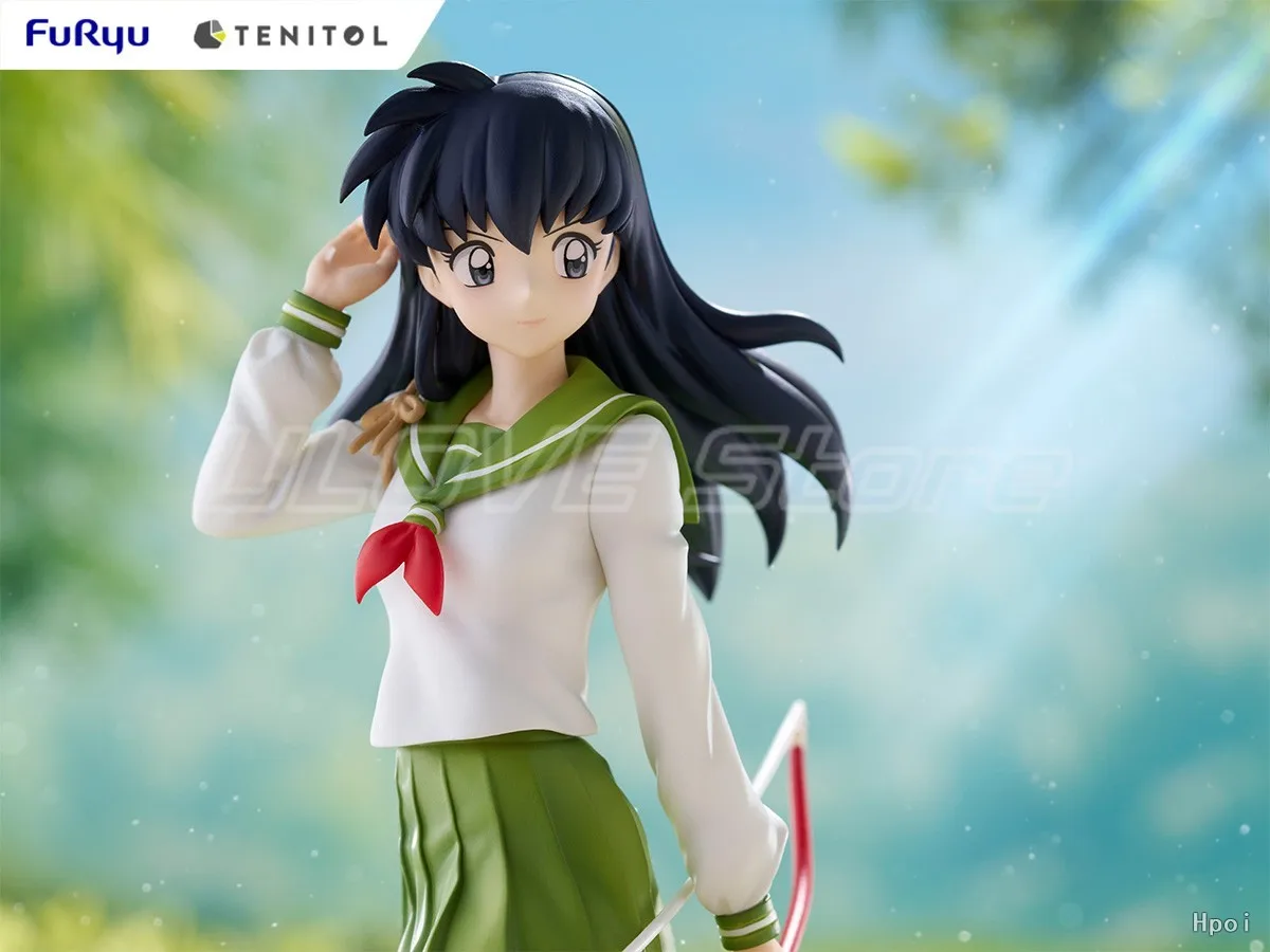 Em estoque original furyu tenereithol inuyasha higurashi kagome figuras de animação modelos coleção ornamentos de presente