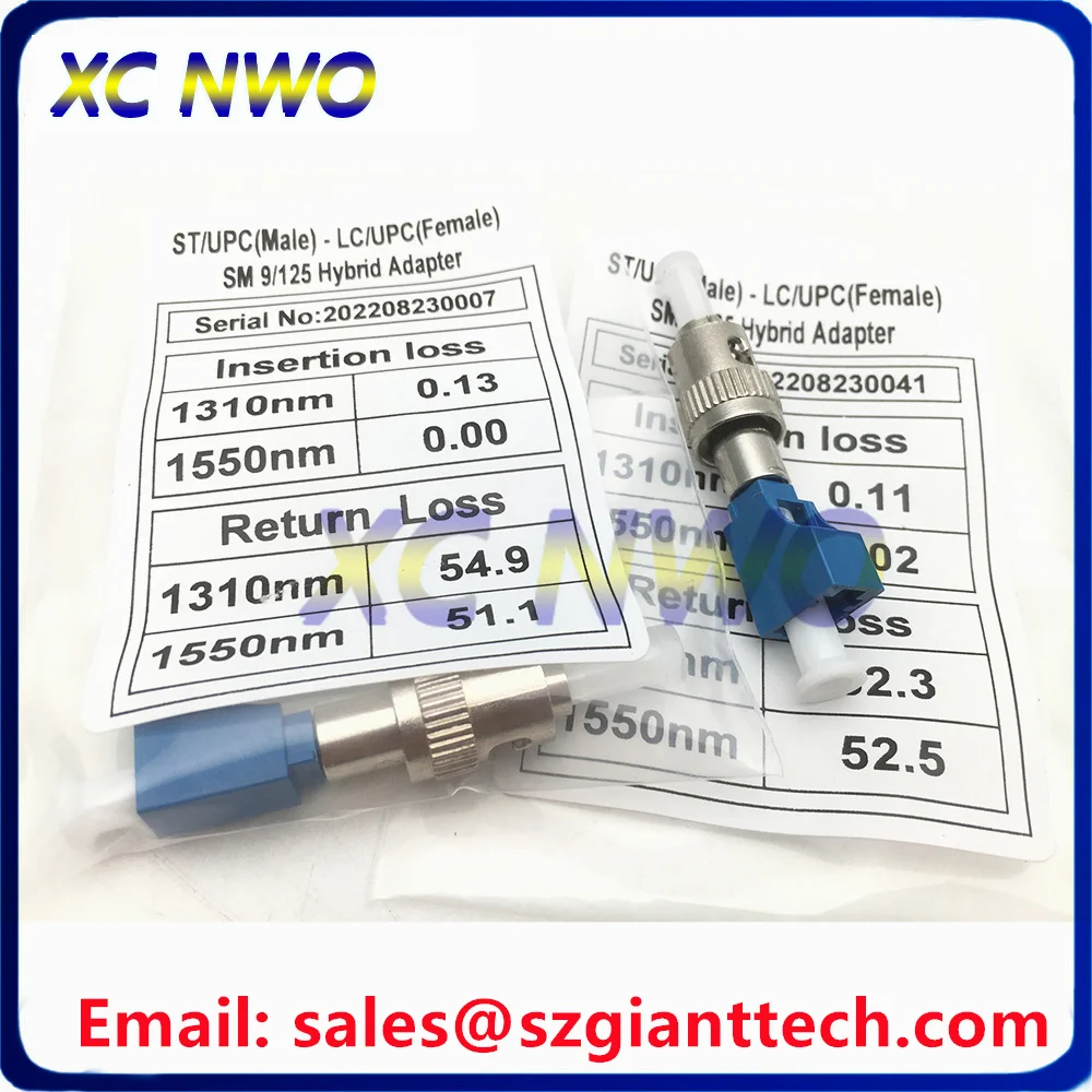 10pcs/Lot! LCUPC Female To STUPC Male Fiber Optical Flange Coupling Adapter,LC/UPC-ST/UPC SM/MM OM3 Hybrid Optical Fiber Adaptor