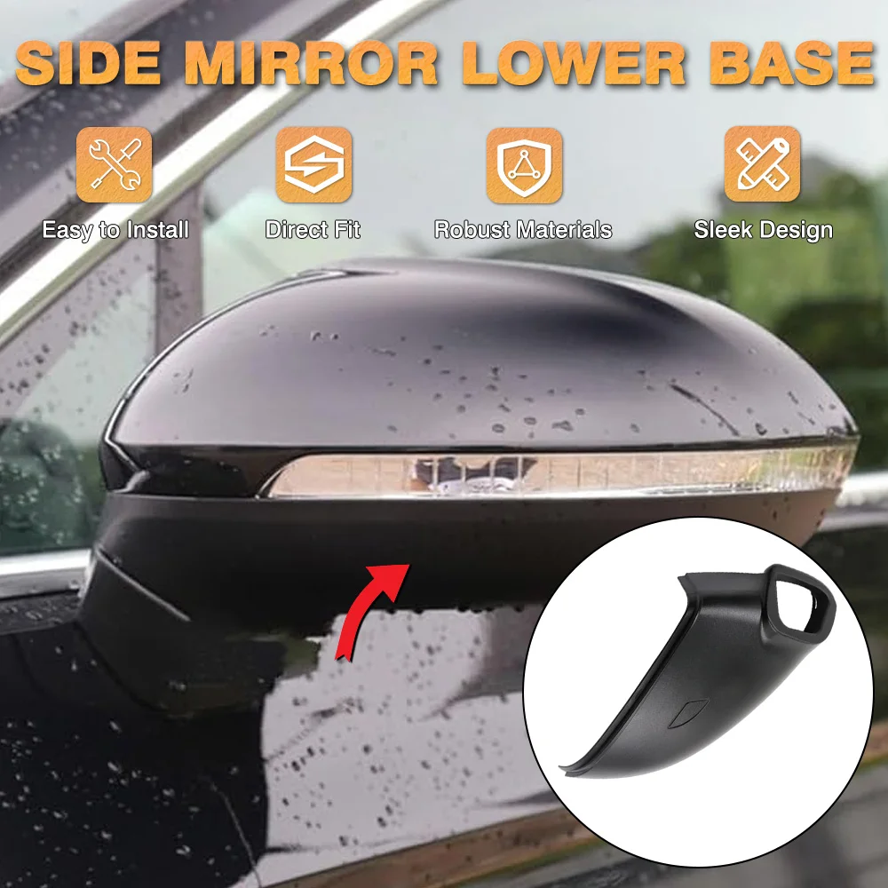 Car Left/ Right Side Rearview Mirror Bottom Cover Lower Shell For Passat B8 2017-2019 Alltrack 16-19 VW Arteon (CC) 2019