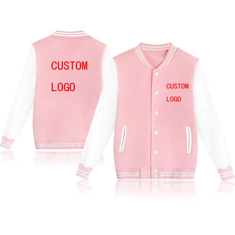 Custom Anime Baseball Uniform Men Women Flight Jacket Sweatshirt Coat