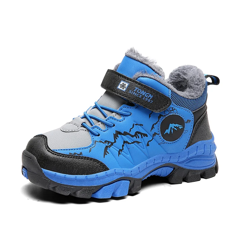 

2025 Winter New Kids Hiking Shoes Thermal Comfortale Climbing Sneakers Wear-Resisting Trekking Footwear Non Slip Outdoor Sneaker