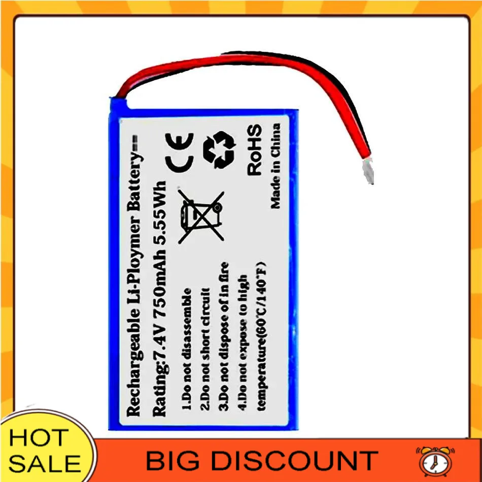 

Для Polaroid Zip AE503048-2S портативный аккумулятор для фотопринтера с быстрой зарядкой, замена премиум-класса 750 мАч