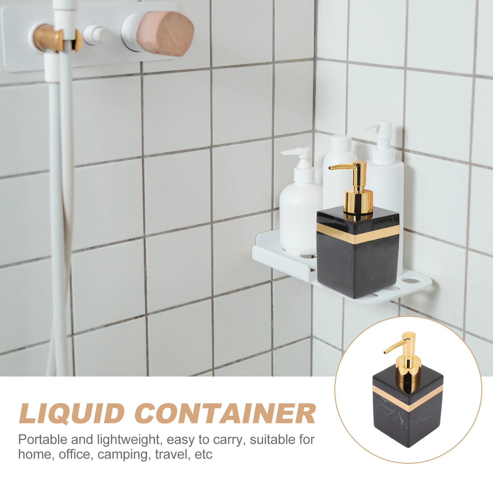 

1pcs Type Shampoo Bottle Body Soap Dispenser Lotion Container Liquid Sub Bottle For Bathroom Travel Hotel Use