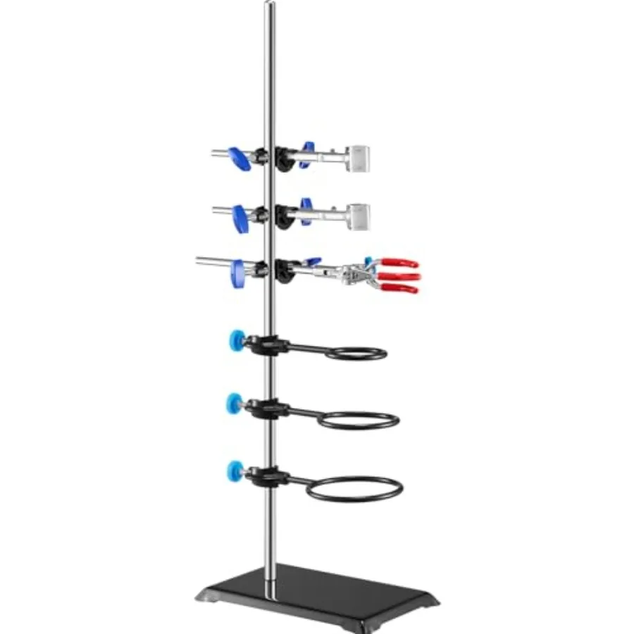 

Laboratory Grade Metalware Set Support Stand Premium Iron Material Laboratory Stand Support Lab Clamp Flask Clamp Condenser Sta