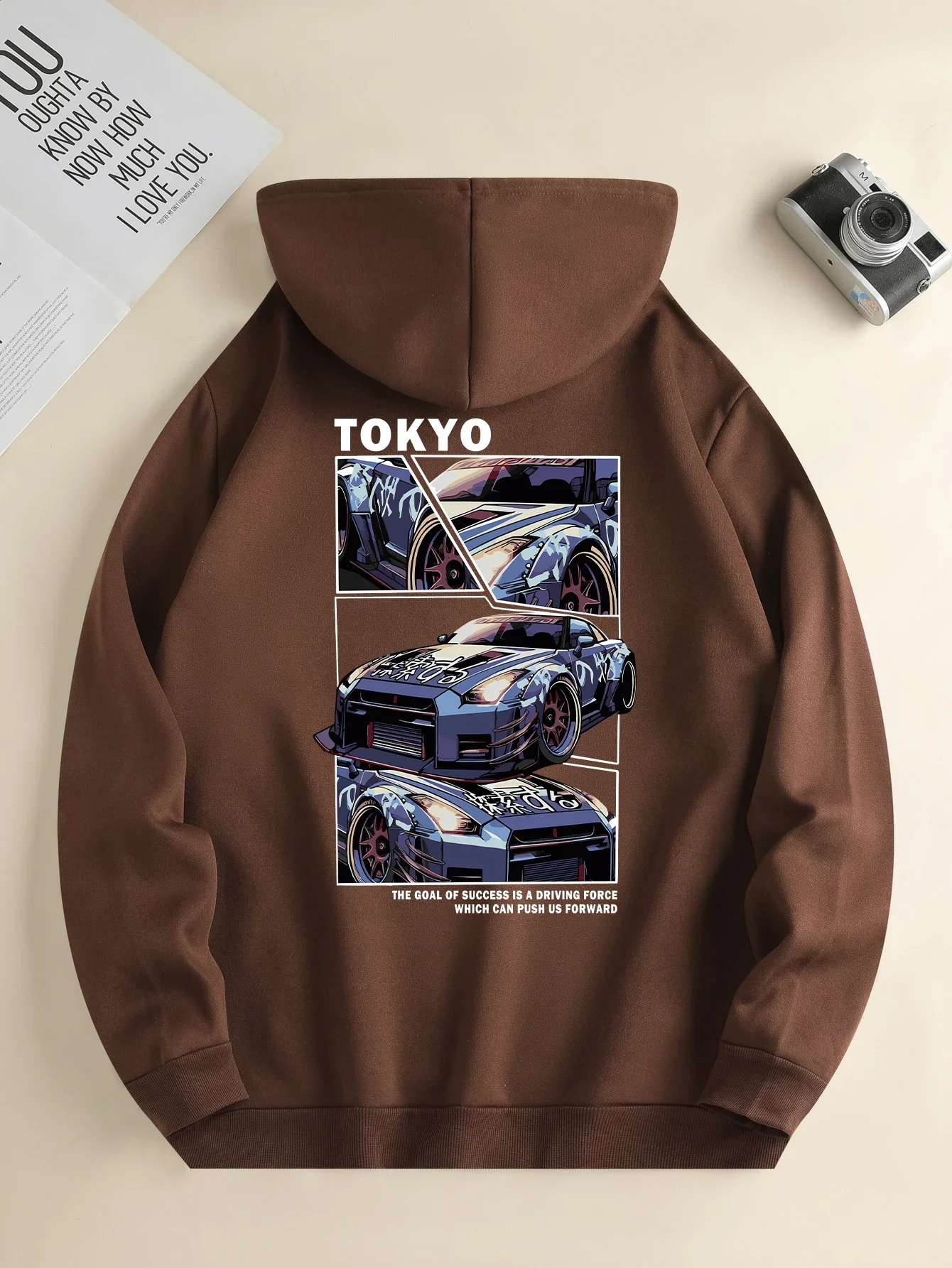 

Fashion Racing Back Print Cool Men's Casual Sweatshirt Hoodie 2025 New Loose and Comfortable Fleece Hoodie Sweatshirt S-3XL
