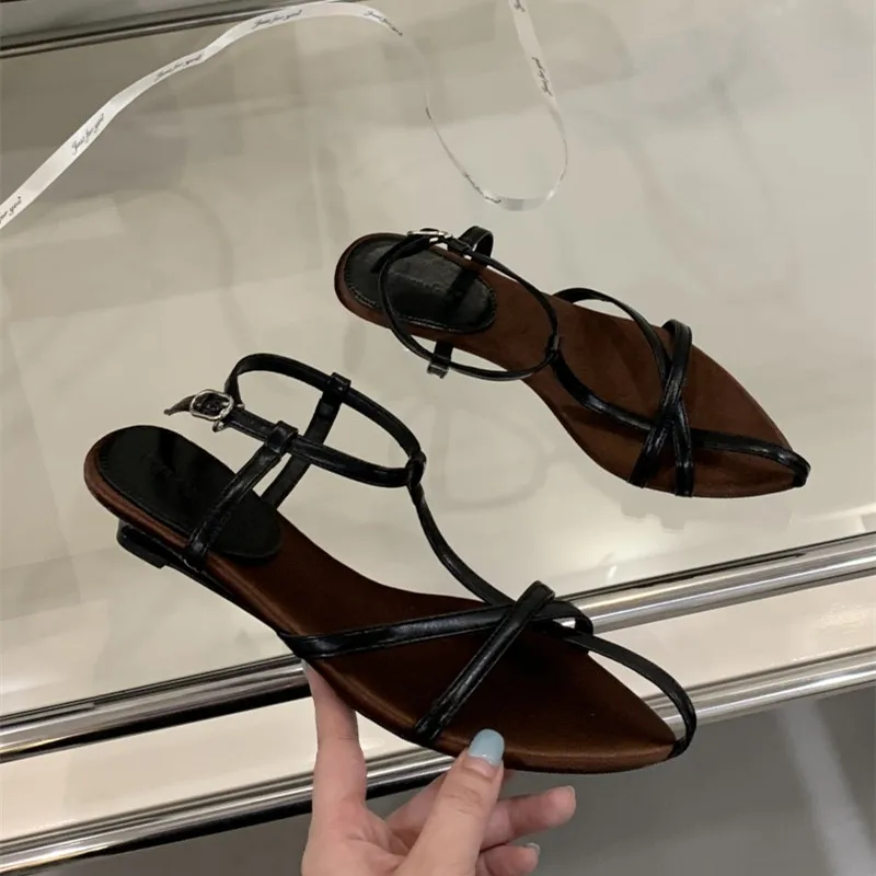 Bailamos Summer Heels Women Sandal Fashion New Brand Gold Narrow Band Ladies Slingback Shoes Ankle Srtrap Dress Slides Mujer