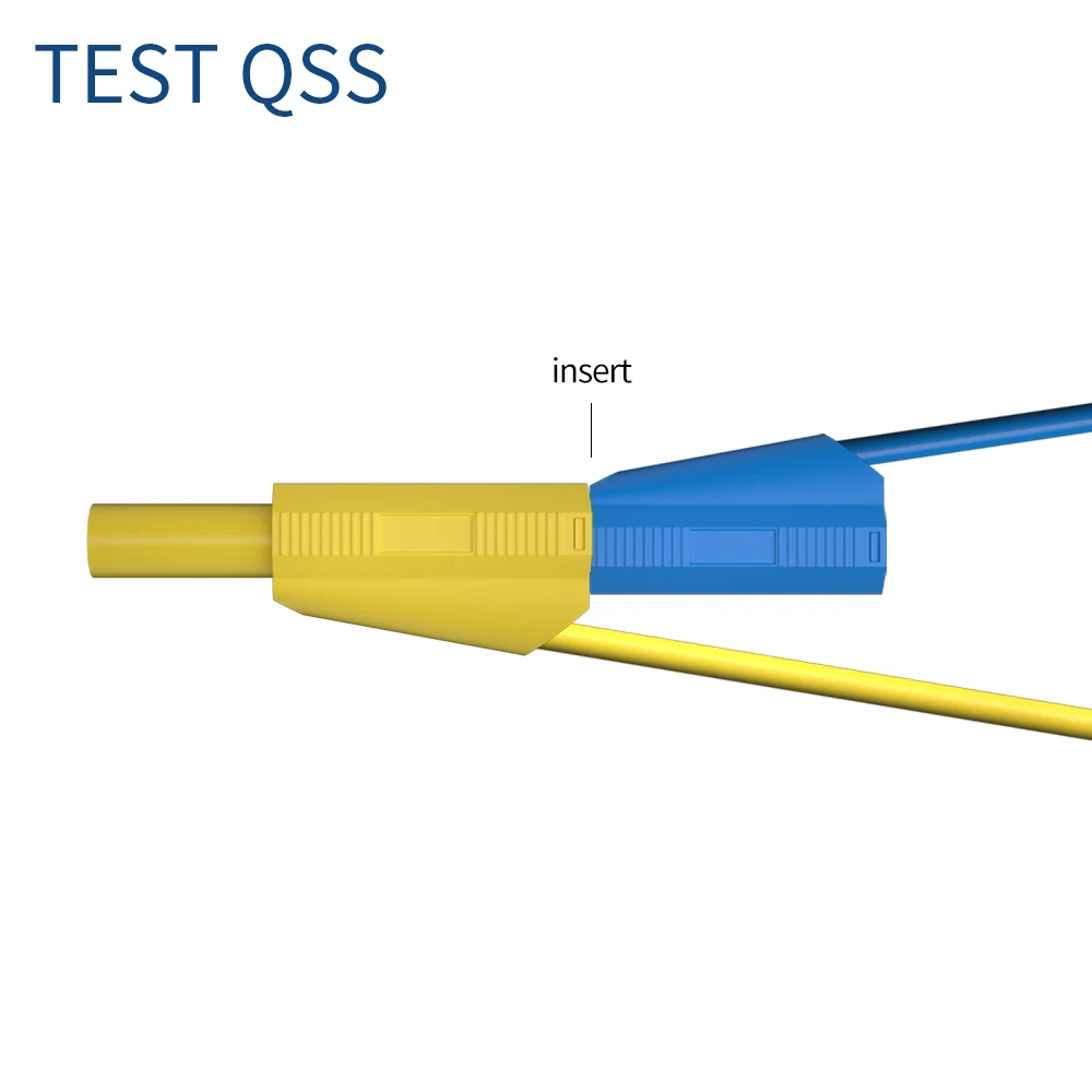 Imagem -06 - Qss-dual Multímetro Test Leads Totalmente Isolado Segurança Encoberto Empilhável Segurança Banana Plug Q.70021 mm 1m Peças