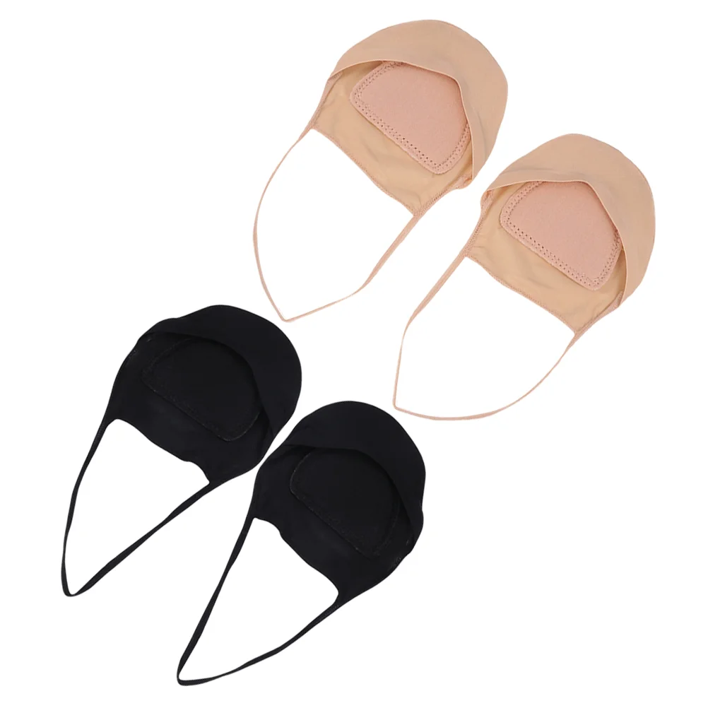 2 Pairs Invisible Stocking Suspenders Half Socks High Heel for Women Womens Shoe Heels Toe Cushions Flats