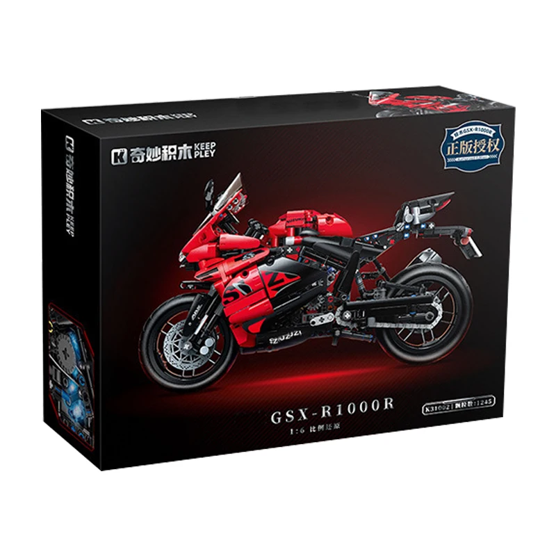 

IN STOCK K31002 MOC Technical 1:6 Motorcycle GSX-R1000R Building Blocks Bricks Assembling Model Toys for Boys Christmas Gift Set