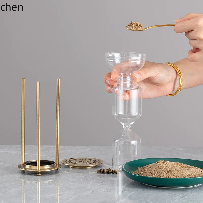

L15- Time Sandglass Timer Decoration Flowing Sand Desktop Ornament Birthday Creative Gift