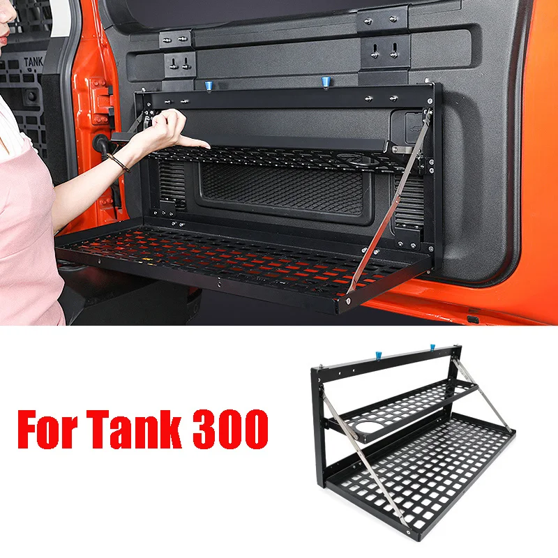 

For Great Wall Tank 300 Tailgate Storage Rack Trunk Camping Folding Table Board Off-road Modification Accessories