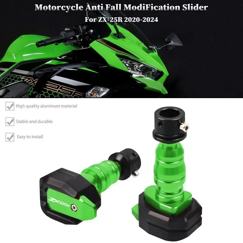 

For KAWASAKI NINJA ZX-25R ZX25R 2020-2024 2021 2022 Motorcycle Falling Protection Frame Slider Fairing Guard Crash Pad Protector