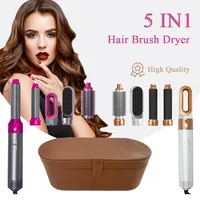 5 in 1 Hair Dryer Hot Comb Set Professional Curling Iron Hair Straightener Styling Tool For Dyson Airwrap Hair Dryer Household