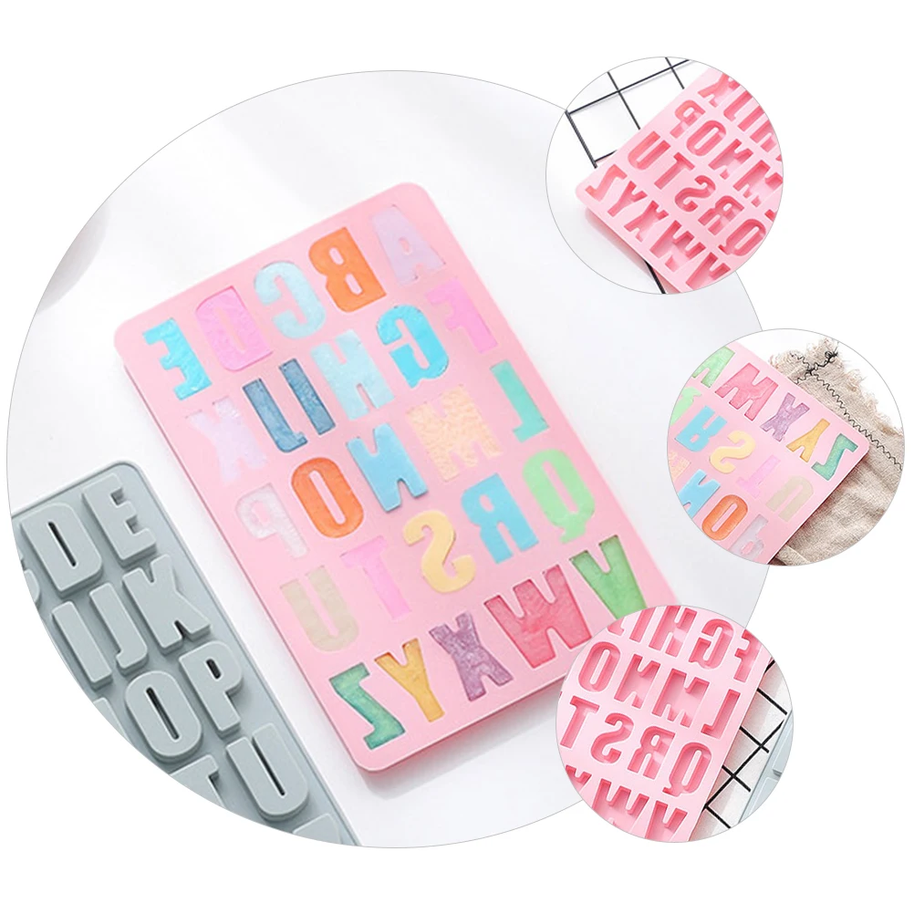 

Creative Letter Chocolate Alphabet Dessert Baking Cake Ice Silicone Diy Muffin Mold Alphabet Baking Mold Non-Stick Demould Home