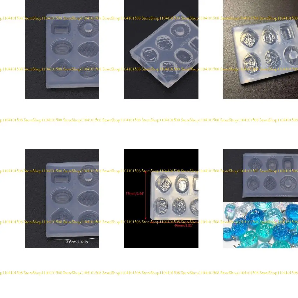 

15YC Mini Candy Pendant DIY Keychain Earrings Mold Resin Casing Jewelry Making Tools