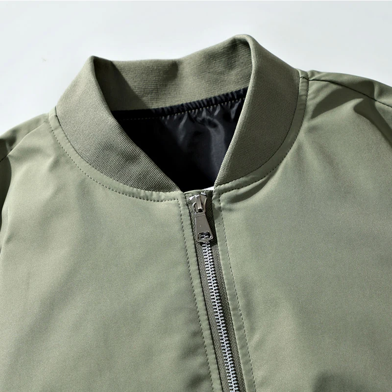 

CHRLCK Plus Size Men's Casual Jackets Spring Autumn Street Windproof Casual Bomber Jacket Outdoor Men's Fashion Travel Jacket