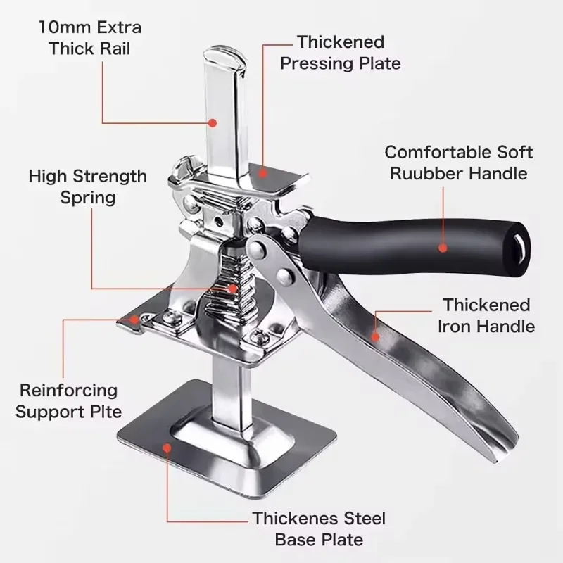 Tile Height Adjuster Elevator Tool Multifunction Labor-Saving Arm Jack Door Panel Drywall Lifting Hand Lifting Tool Lifter