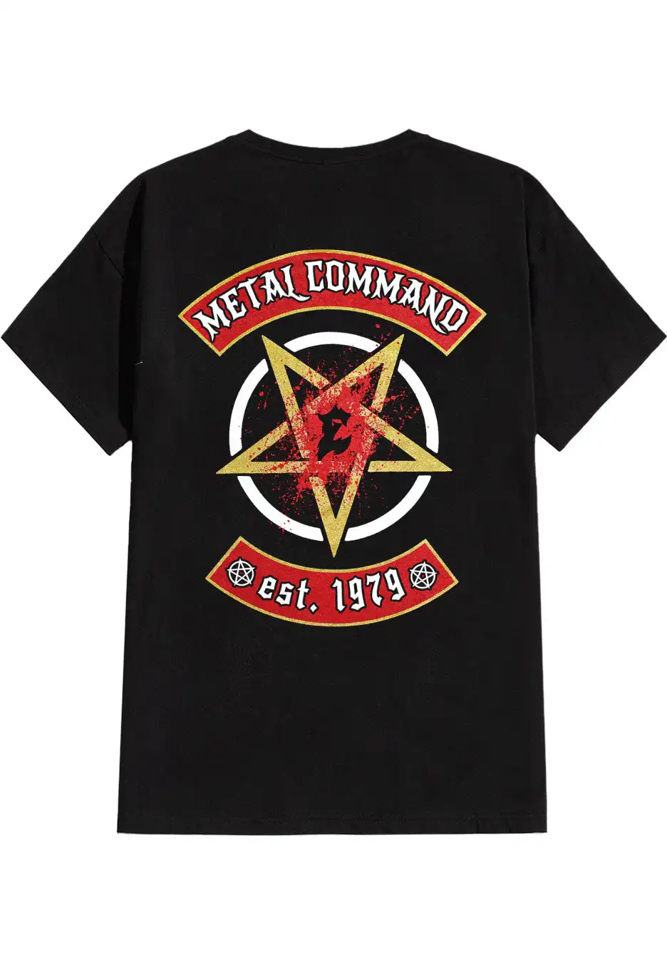 

Exodus Metal Command T-Shirt Peripheral Pattern Printing Summer Luxury Brand Cotton Men's and Women's T-Shirts Short Sleeves