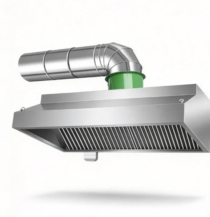 Commercial Stainless Steel Range Hood Heavy Duty Kitchen Exhaust Fan Powerful Suction Oil Smoke Purifier Restaurant Hotel Home
