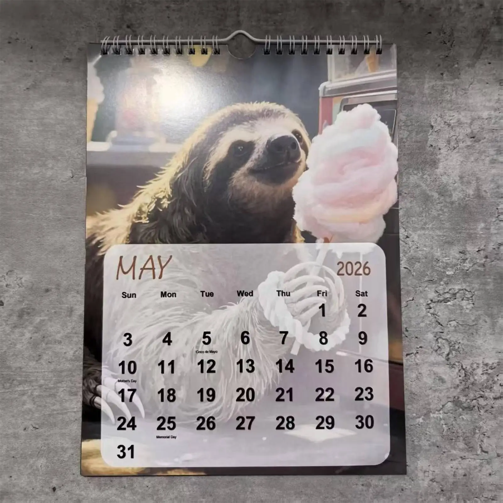 ปฏิทินปี 2026 ปฏิทินคริสต์มาสลายสัตว์ ปฏิทินรายเดือน กระดาษหนา ปฏิทินติดผนัง/ตั้งโต๊ะ สำหรับจัดตารางงาน บันทึกสิ่งที่ต้องทำ ตกแต่งบ้าน ระเบียง