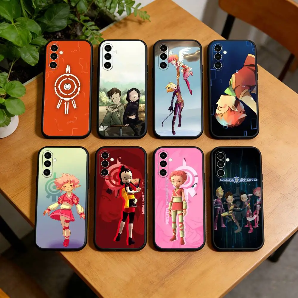 c-Code L-Lyoko  Phone Case Black Silicone Soft For Samsung Galaxy A73,A72,A71,A70,A53,A52,A51