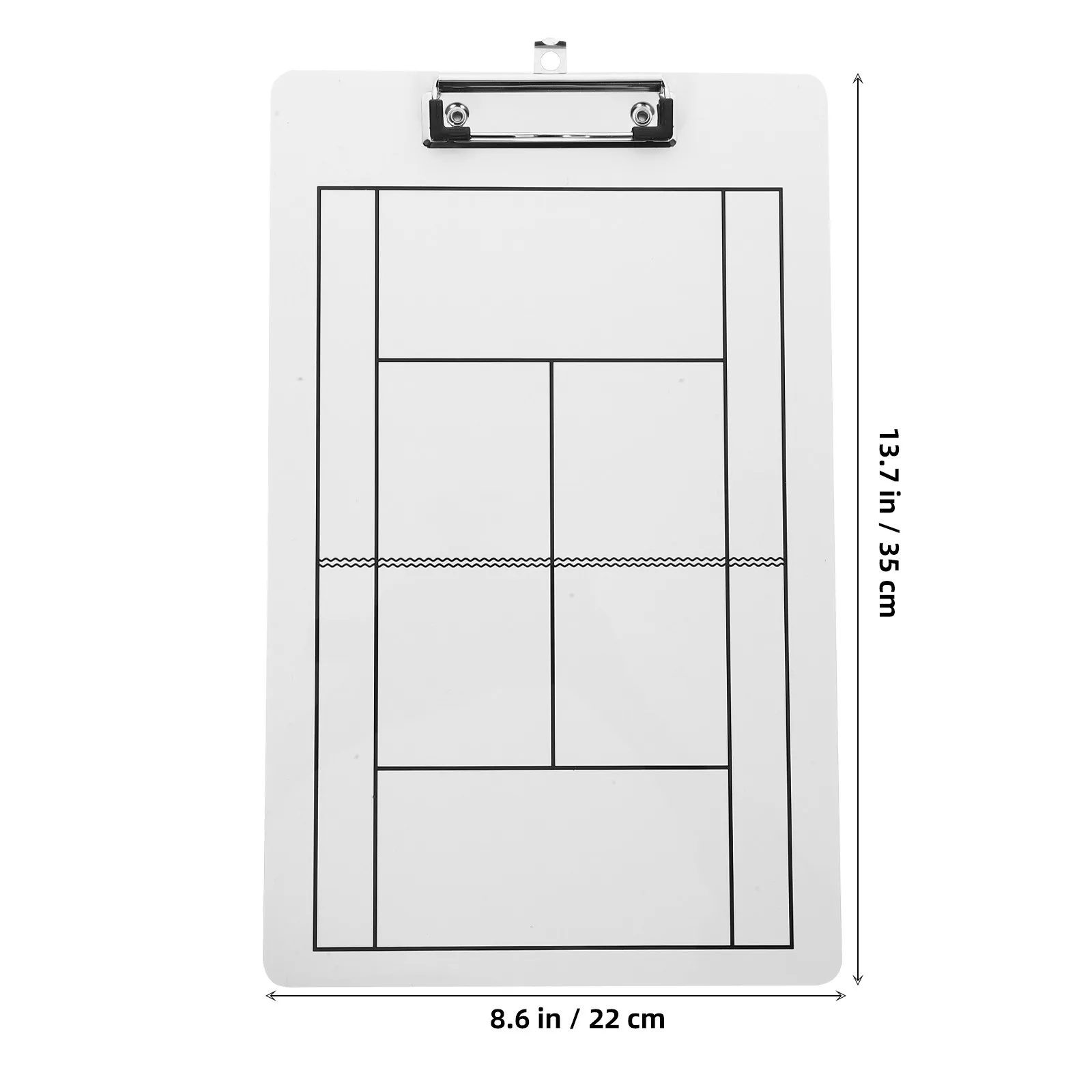 PVC Tennis Dry Erase Board Nonmagnetic Tennis Coaching Board Competition Strategy Clipboard for Effective