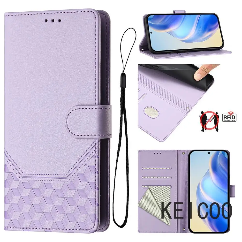 

Деловой корпус для Itel S17 S18 S23 S24 Vision 3 Plus, противоугонные чехлы с тиснением в виде сот, удобные чехлы-держатели для телефонов